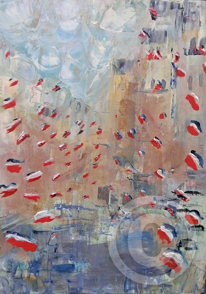 After Monet's Rue Montorgueil 