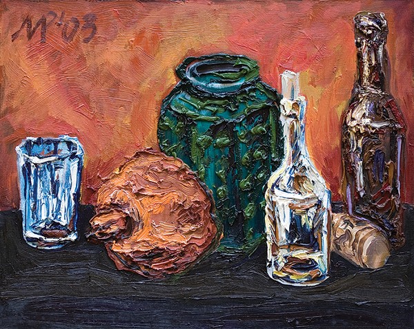 Still life with pomegranate.