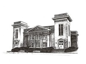 Historic Church Drawing