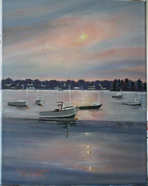 Sunset at Boothbay Harbor Maine