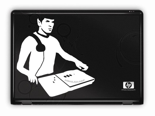 Spock DJ Hero - 10in Vinyl Decal for Computer or A