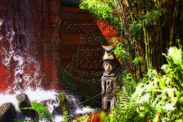 Tropical Jungle Waterfall Flowers & Plants