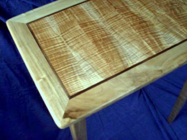 curly maple table