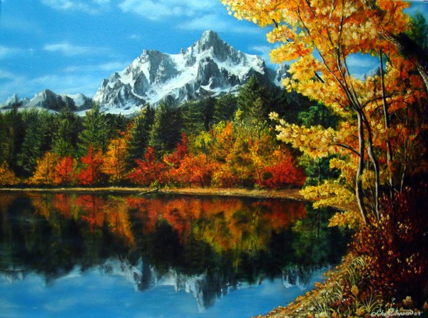 Golden peaks