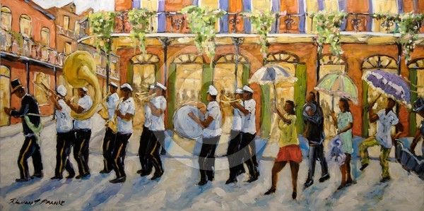 Bourbon Street Second Line New Orleans_SOLD