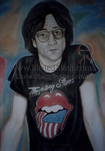 DRAWING PORTRAIT JOHN LENNON AND BEATLES LIFE STORY AND MARK DAVID CHAPMAN KHALED3KEN (44)