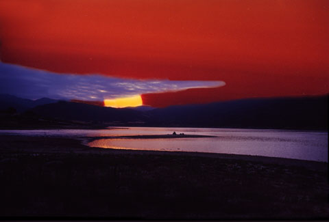 Sunset by Lake