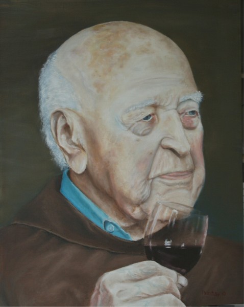 Monk with Wine