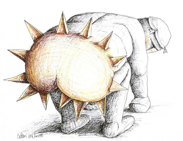 The sun shines out of his arse