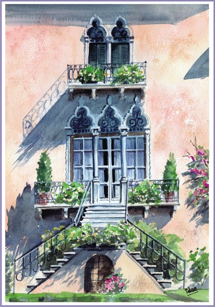 Looking out over the Garda-lake