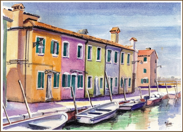 The colourful houses of Burano
