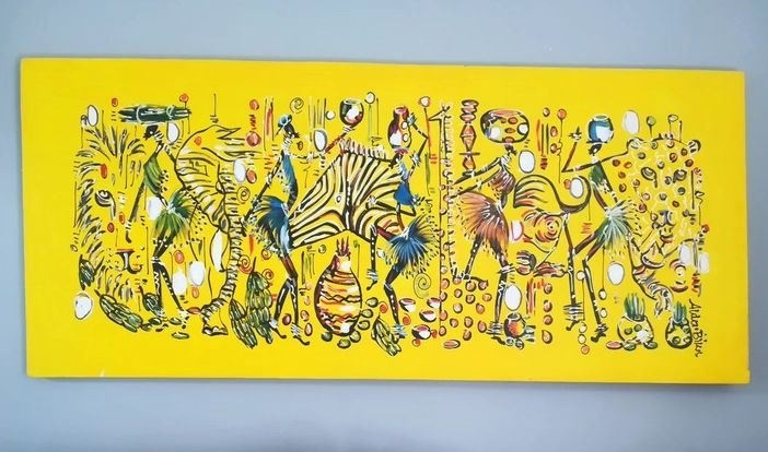 This African Colorful Scene