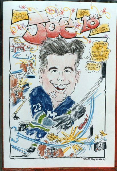 Hockey Player Caricature Gift