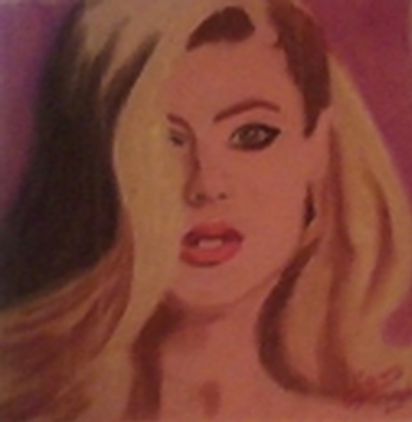 Portrait of a blonde model