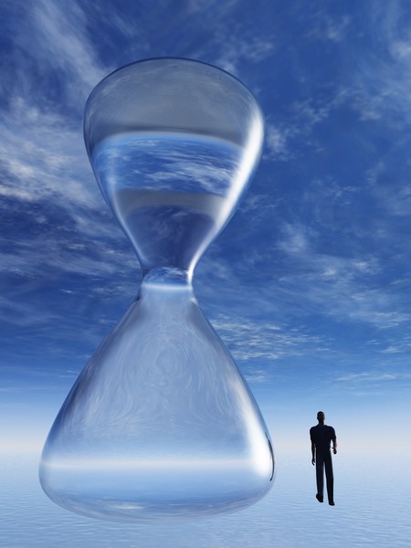 Time Abstract HourGlasswithMAN