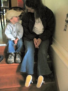 Mom and Child: Big Feet, Little Feet