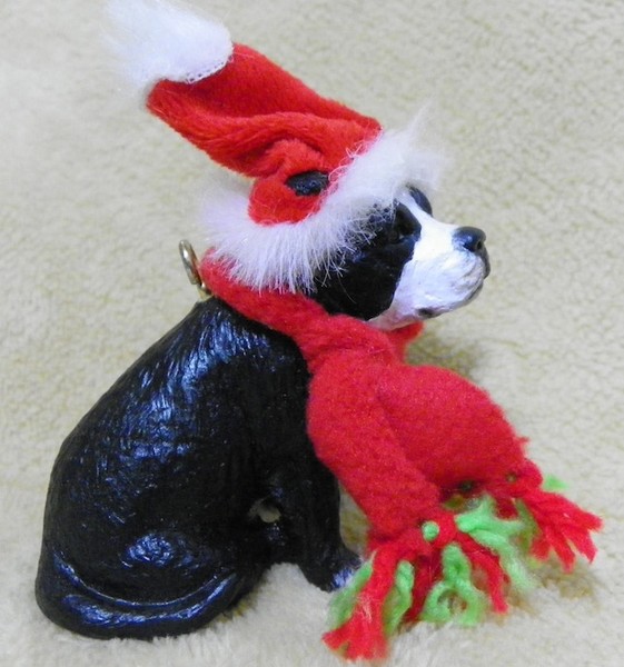 Dog sculpture ornament 