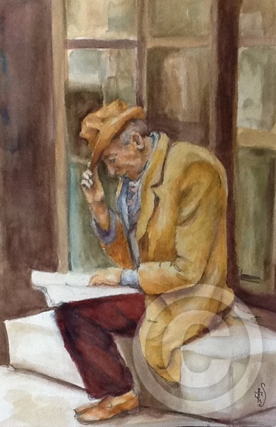 A Man and His Newspaper