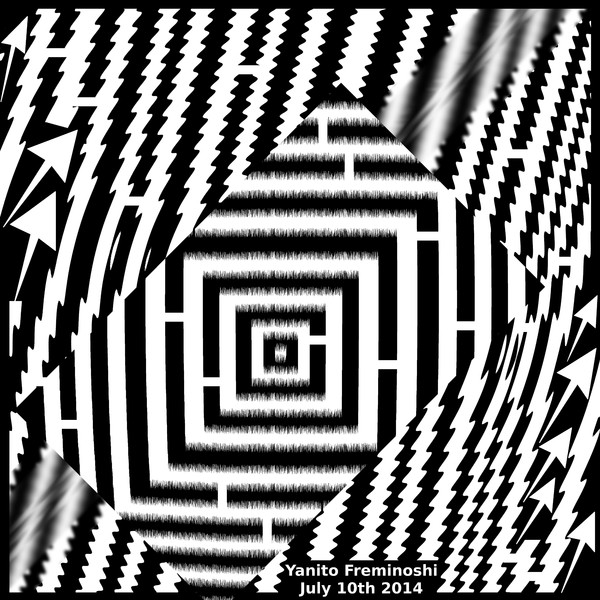 Geometric Maze in optical art