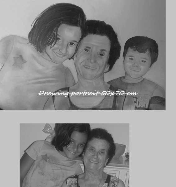 ritratti a matita da foto
