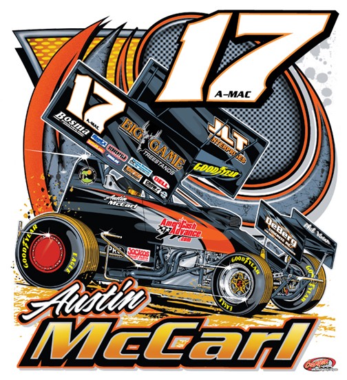AUSTIN McCARL SPRINT CAR BACK
