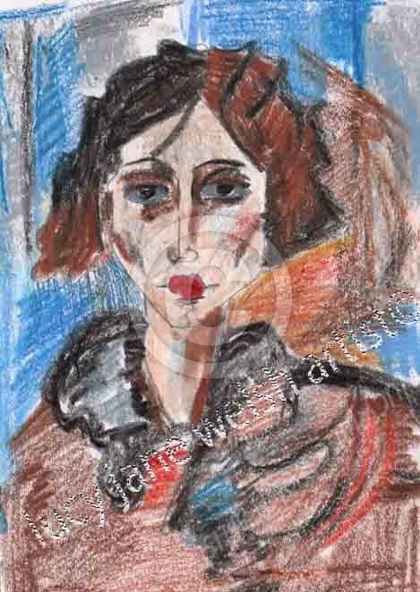 portrait the woman 