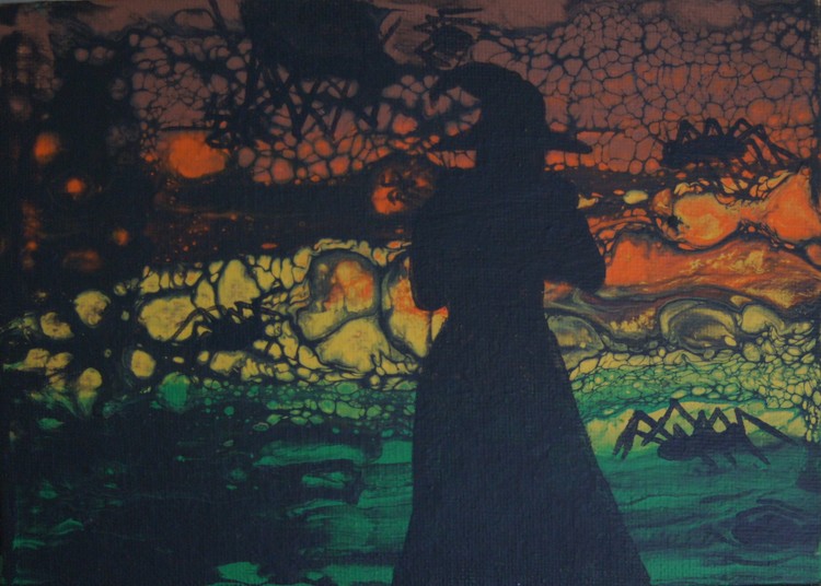 Witch with Spiders