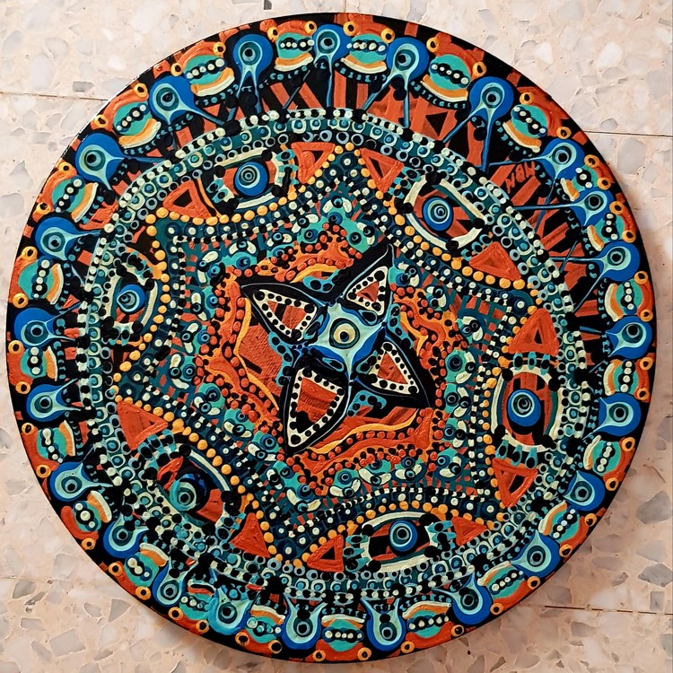 Mandala artwork israeli female artist