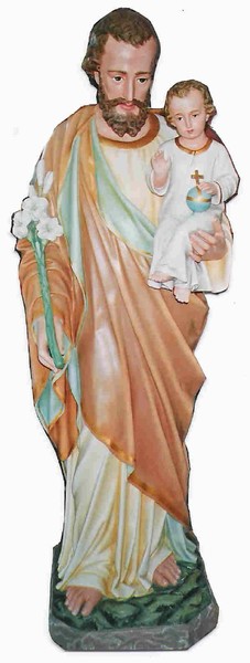 Life size Joseph Statue with Baby Jesus