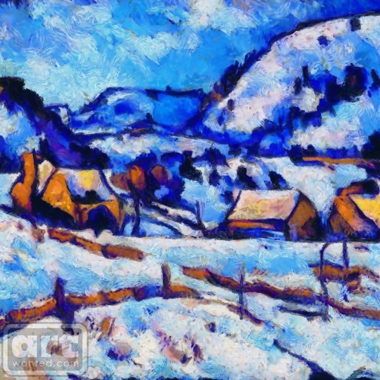 Wintertime in the countryside