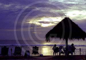 Drinks at Sunset -On the Beach in Tonga