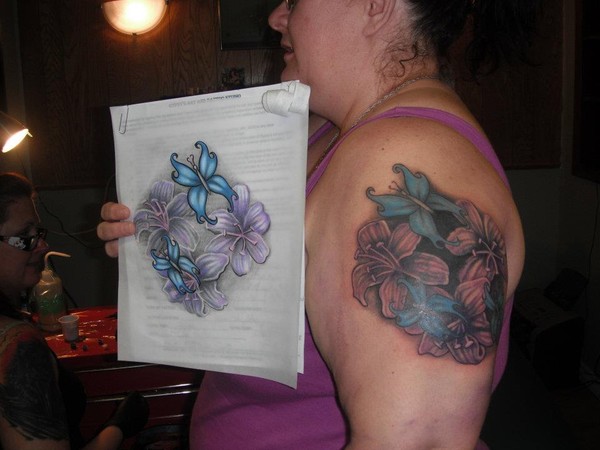 Cover up: Flowerw and Butterflies