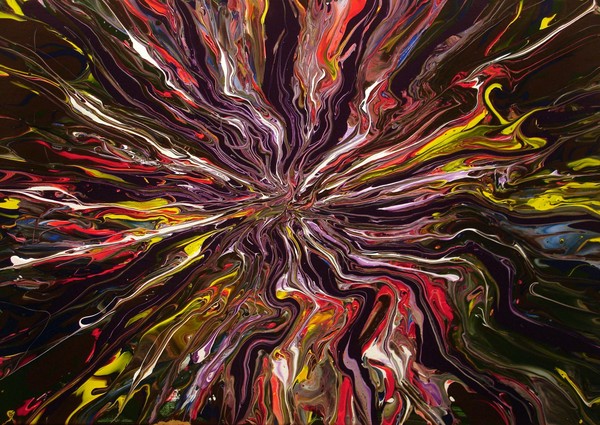 Spit two Fingerpainting