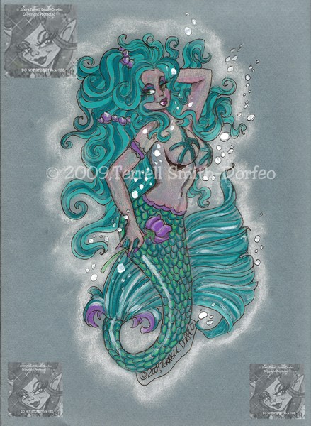 Mermaid In Blue