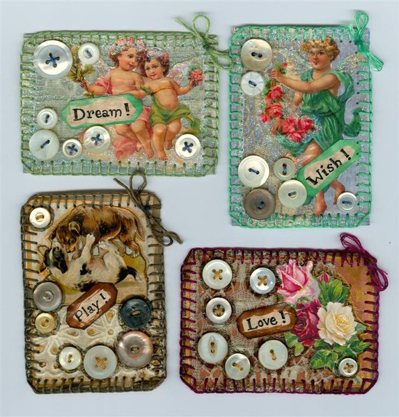 Dream, Wish, Play & Love ATCs