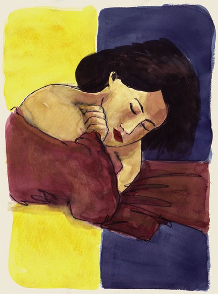 sleep in yellow