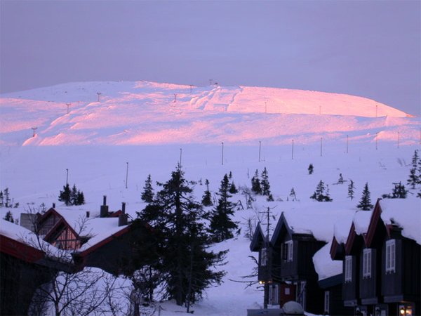 Sunset at the mountain