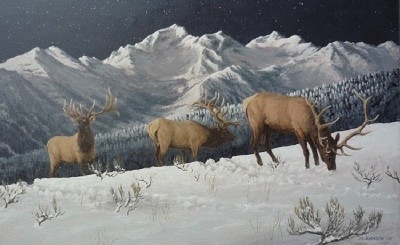 Moon Rising Como Peaks