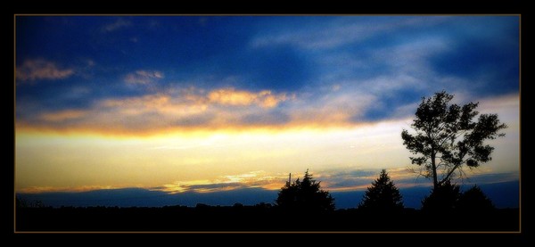 Deep Blue Silhouettes..