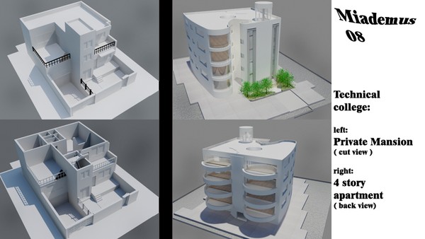 two buildings