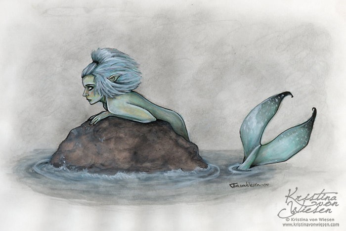 Blue mermaid