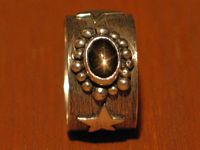 sterling silver & star saphire