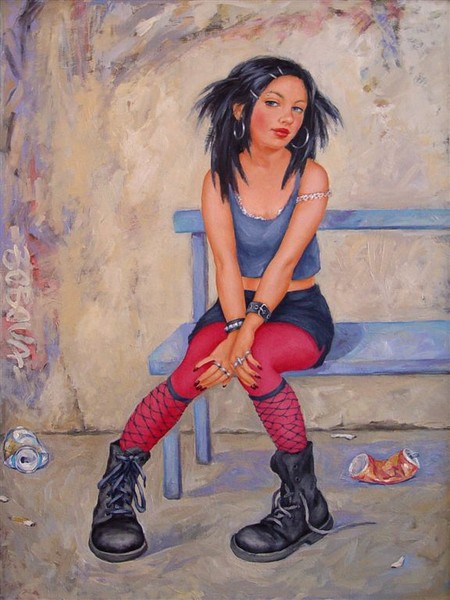 Girl with earrings