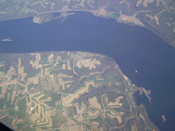 looking down