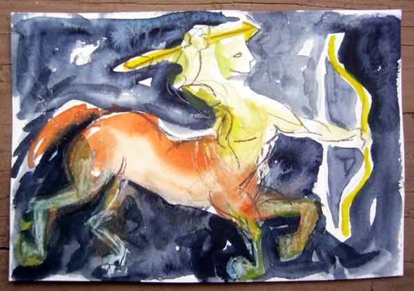 Archer and Bow Mail Art