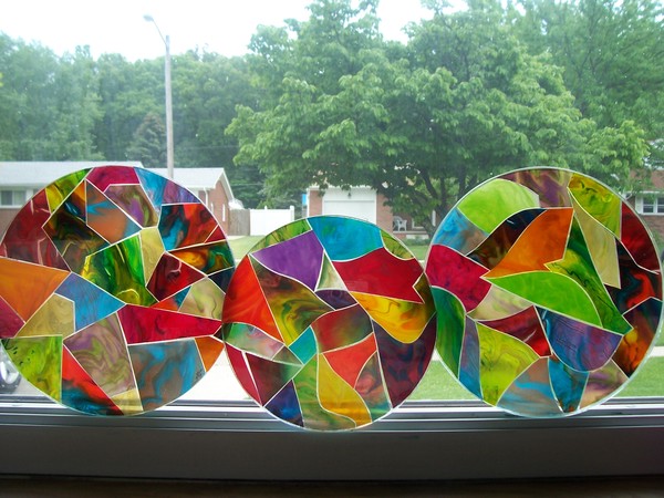 Circle Candle Plates..