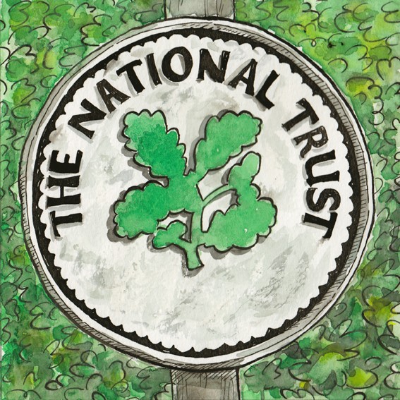 National Trust sign (Mosaic)