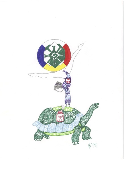 Mayan Red Earth Turtle