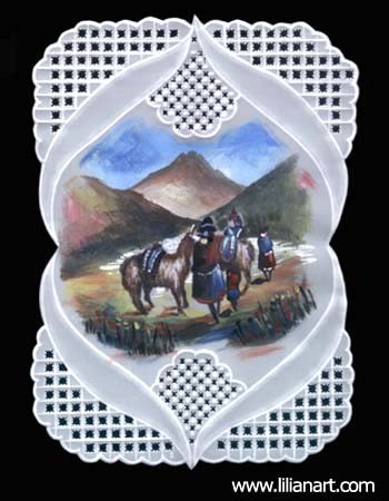 Parchment cards with Peruvian reasons