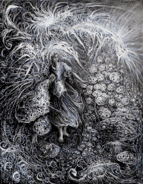 Alice in Wonderland drawing on paper more - www.ma